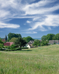 Obraz premium Village of Gross Zicker,Mönchgut,Rügen,,baltic Sea,Mecklenburg-Vorpommern,Germany