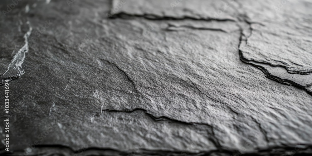 Poster roll on the surface of slate. closeup of japanese roll on a slate stone board.