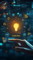 Fototapeta premium Creative Ideas - Futuristic Technology