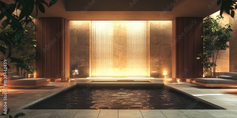 Poster spa concept in sharp focus