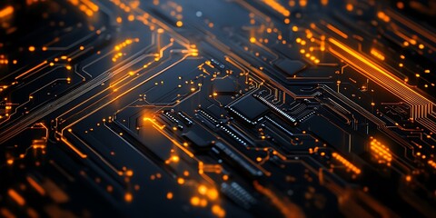 AI artificial intelligence technology microchip background