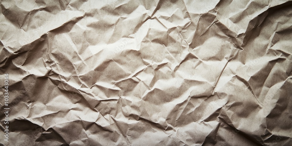 Leinwandbilder crumpled paper texture. blank background. image with vignette.