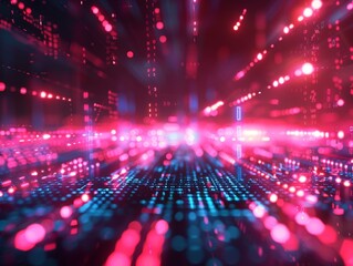 Fototapeta premium Digital Network Abstract Background