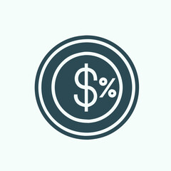 loan icon vector art image.