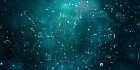 Obraz premium AI artificial intelligence technology microchip background