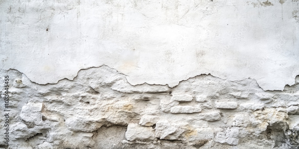Leinwandbilder wall background featuring empty space. aged and textured white stone backdrop with copyspace.