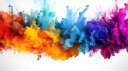 Colorful rainbow smoke background