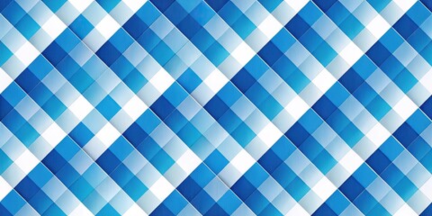 Abstract blue and white diagonal pattern of silhouettes