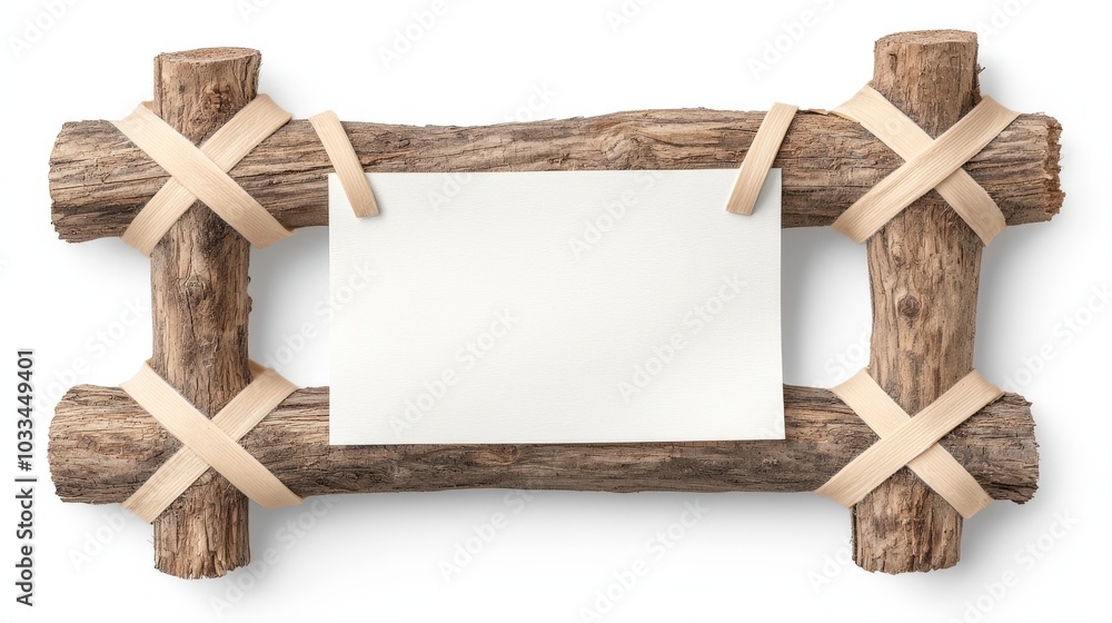 Aufkleber rustic frame with blank space for your design ideas