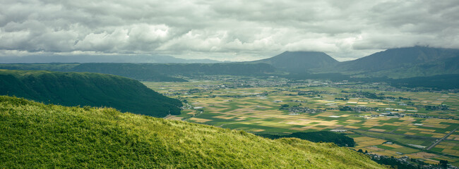 Fototapeta premium Fukuoka, Japan, Landscape of Japan form high resolution camera