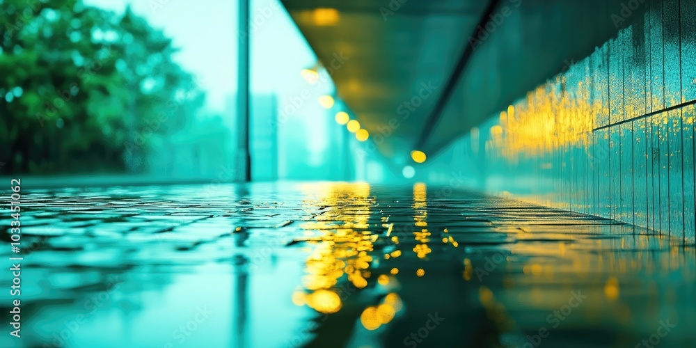 Aufkleber beautiful, stylish background material with bridge reflection.