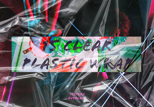 15 Clear Plastic Wrap Overlay Textures