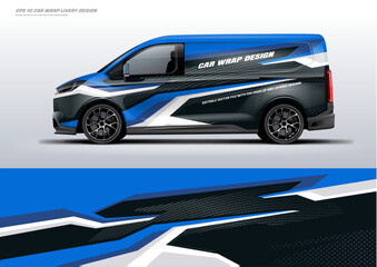 Sporty van wrap car wrap livery design foe universal medium van vector eps10 ready print printable file © liveryworks