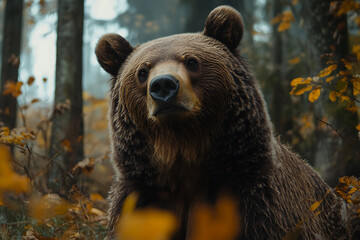 Obraz premium A wild animal in the forest created with generative ai