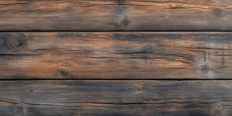Fototapeta premium aged brown rustic dark weathered wooden texture - wood backdrop