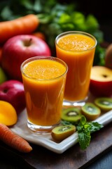 Fototapeta premium Vibrant Fruit Smoothie