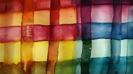 Vibrant watercolor rainbow backdrop, bold hues blending seamlessly, celebrating LGBTQ+ pride and diversity, perfect for creative projects