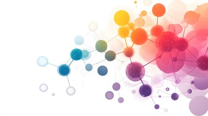 Abstract Colorful Network of Interconnected Spheres