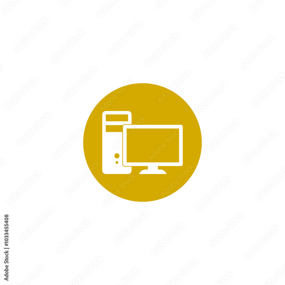 Poster computer icon isolated on transparent background