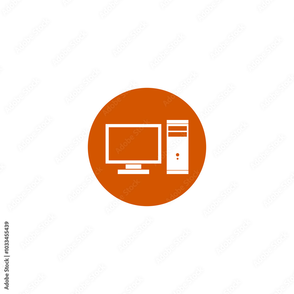 Poster computer icon isolated on transparent background