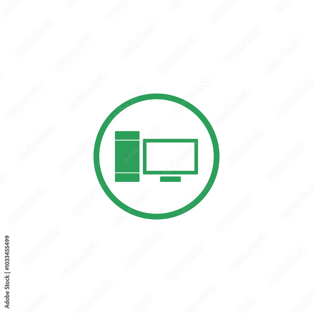 Poster computer icon isolated on transparent background