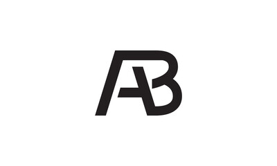 ab logo, ab initials design, ab letter logo,