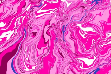 Seamless abstract marble pattern, wood texture, watercolor marble pattern. White and gradient pink colors with splash of blue paint. Hand drawn template design background.