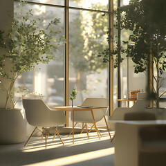 modern living room. Generative AI