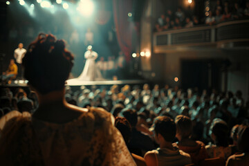 Generative AI theater performance capturing audience engagement