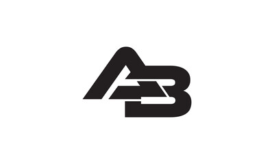 ab logo, ab initials design, ab letter logo,