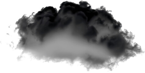 Black Cloud Graphic Illustration