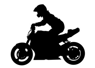 Sport big bike on white background