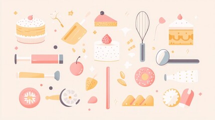 Sweet Treats: A Delightful Collection of Baking Tools and Ingredients