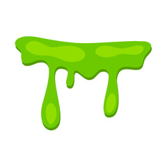 Dripping Green Slime Illustration