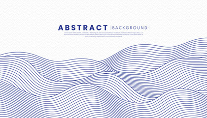 Abstract blue wave background with flowing patterns and textures. Japanese water art wallpaper. Concept a dynamic and serene ocean-inspired design.