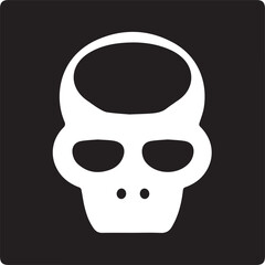 Skull icon symbol vector image illustration
