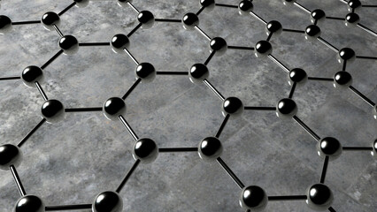 Graphene-enhanced concrete, illustration