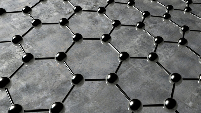 Graphene-enhanced concrete, illustration