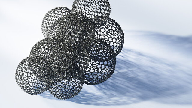 Graphene mesosponge, illustration