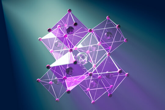 Perovskite solar cell, illustration