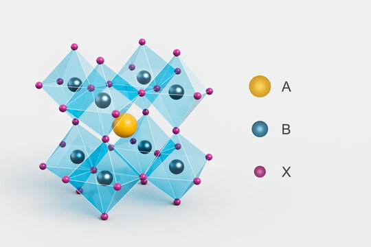 Perovskite molecule, illustration
