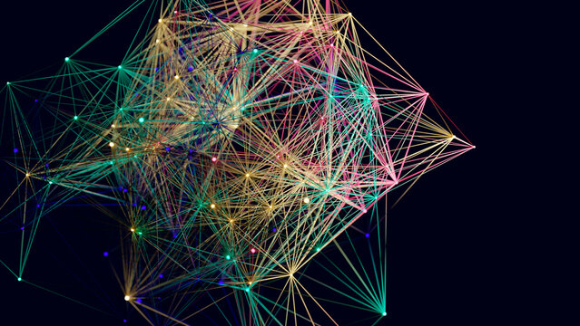 Digital network, conceptual illustration