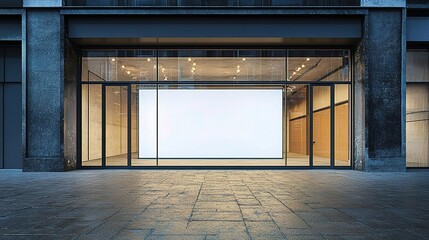 Modern Storefront with Large Display Window