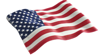 Fototapeta premium waving American flag with vibrant colors and detailed stars, symbolizing patriotism and national pride