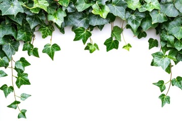 Fototapeta premium Real ivy border plant leaf vine.