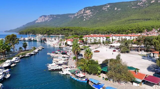 Akyaka is a neighbourhood of the municipality and district of Ula, Muğla Province, Turkey. Its population is 3,147. Before the 2013 reorganisation, it was a town.