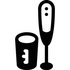 Simple vector icon immersion blender