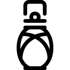 Simple vector icon kerosene lamp