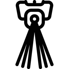 Simple vector icon laser lighting