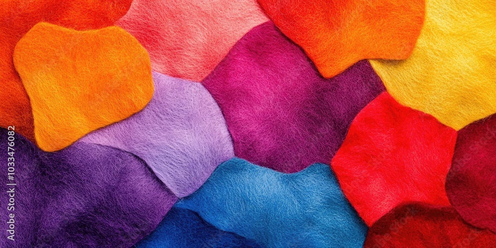 Poster Abstract colored felt background texture. Texture and background for design purposes.